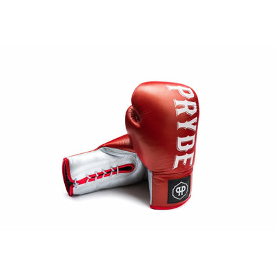 PRYDE Muay Thai Lace Up Gloves - Red - Muay Thailand