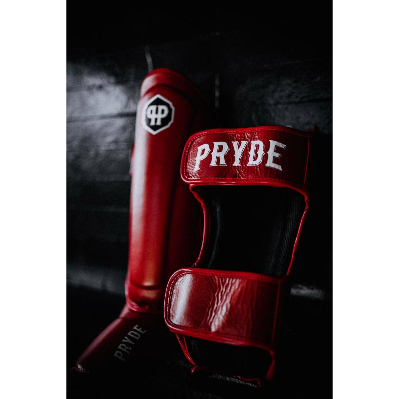 PRYDE Shin Guards - Red - Muay Thailand